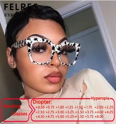 Retro New Reading Glasses Brand Designer Vintage Big Frame Eye Glasses Men Women Classic Clear Square Prescription Eyeglasses
