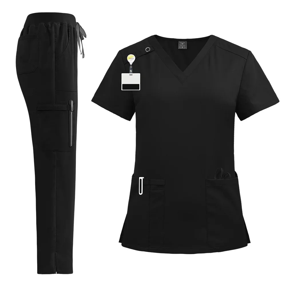 High Quality Medical Scrubs Sets Hospital Doctors Uniforms Nurses Accessories Dental Clinic Beauty Salon Lab Workwear Clothes