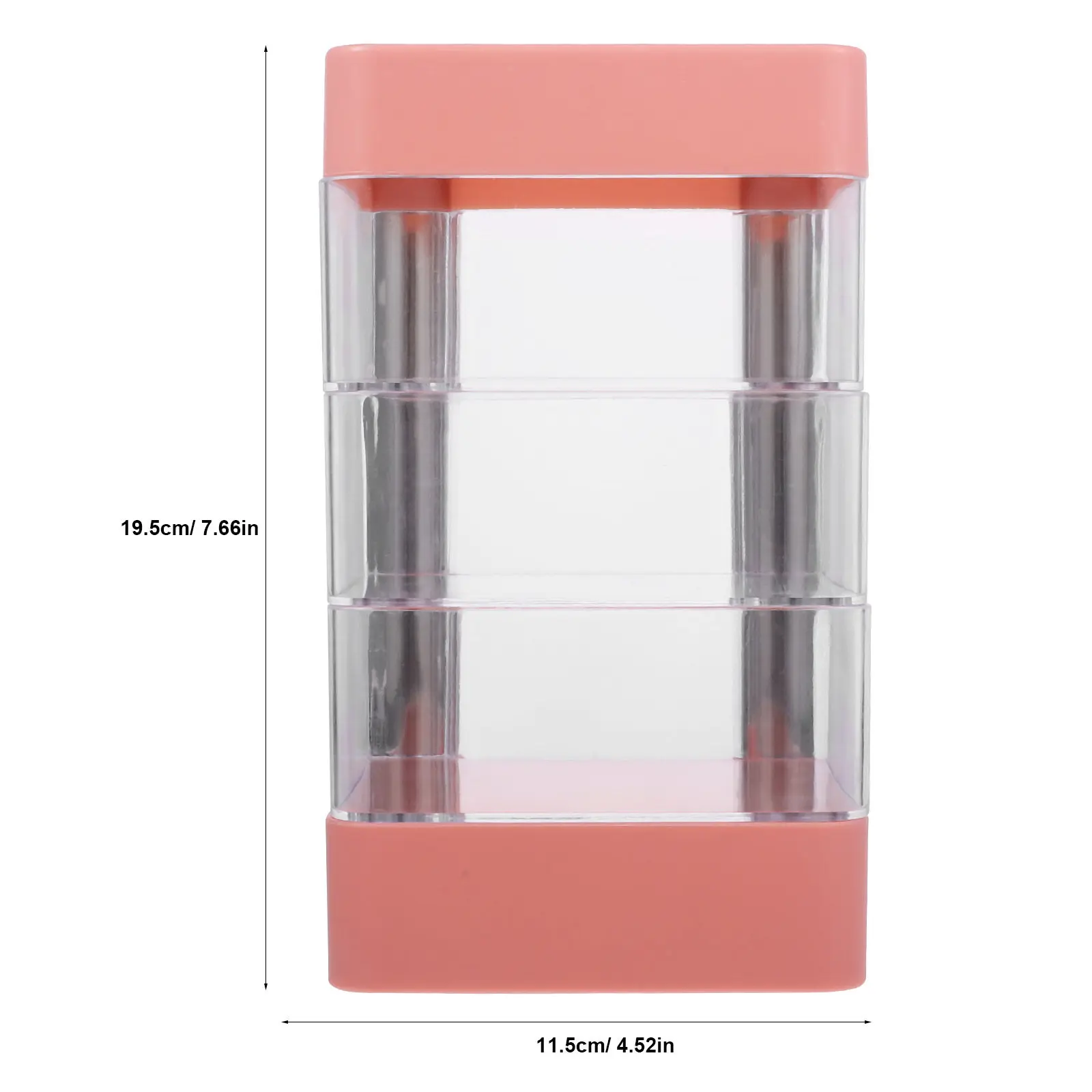 4-Layer Jewelry Storage Box Transparent Rotary Organizer For Earrings Rings Makeup Desktop Holder Women Gift