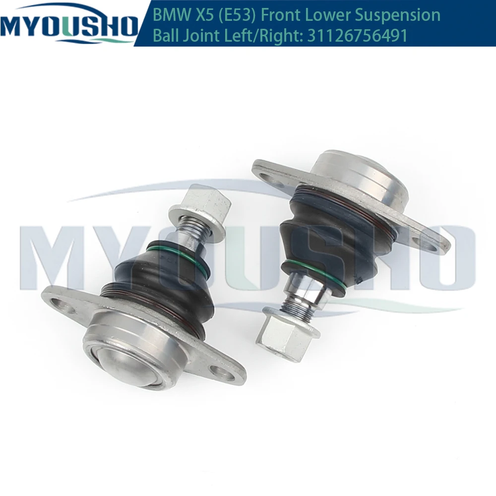 Myousho For BMW X5 Series E53 3.0d 3.0i 4.4i 4.6is 4.8is 2000~2007 Front Lower Left Right Suspension Control Arm Ball Joint