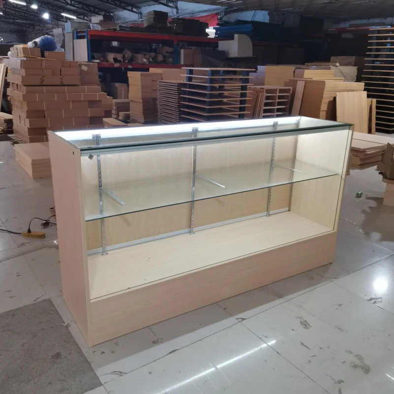 Benutzer definierte, heiße Verkauf Tabak bequeme Geschäft Möbel Display Glas Theke Rauch Shop Glas Display Vitrine