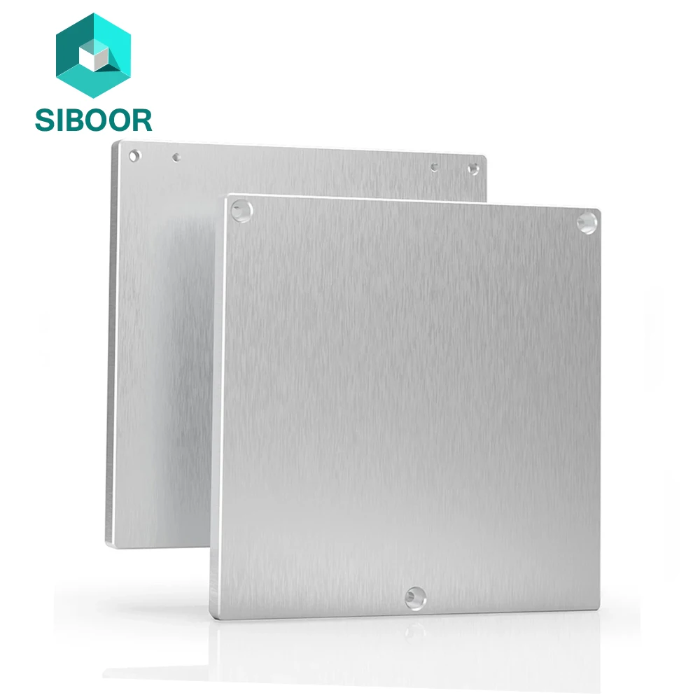 Placa de aleación de aluminio Voron 0/0, 1/0, 2/2, 4/Trident 6061, 120x120x6mm, 350x350X8mm, accesorios para impresora 3D Voron, plataforma de