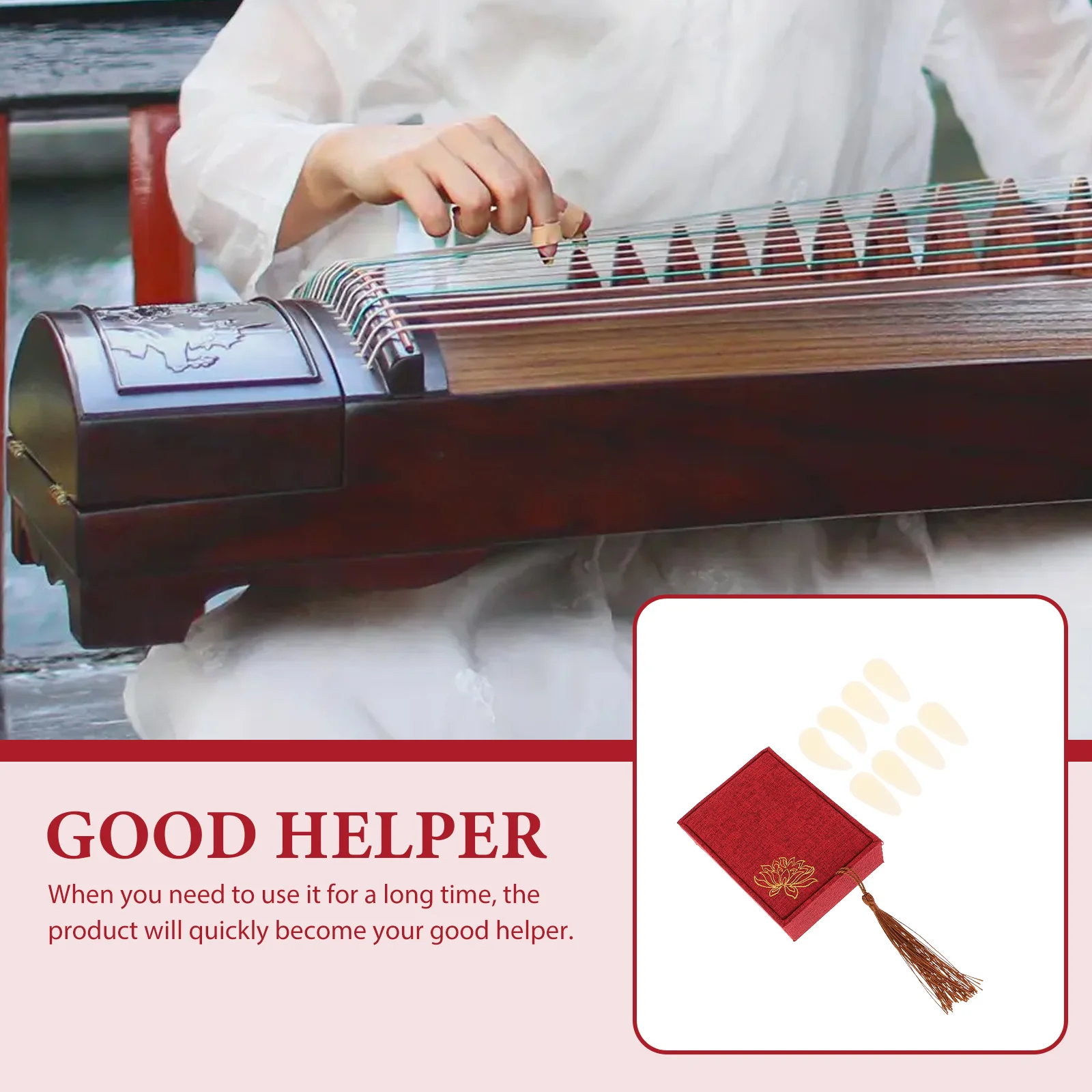 

1Set Guzheng Accessories Professional Finger Protectors Reliable Guzheng Practice Nails Suitable for String Instrument Players