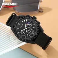 Montres chronographes à quartz SKMEI 9392 pour hommes et femmes, date, étanches 30 m, montre sport à bracelet en nylon, cadeaux, Reloj Mujer 6