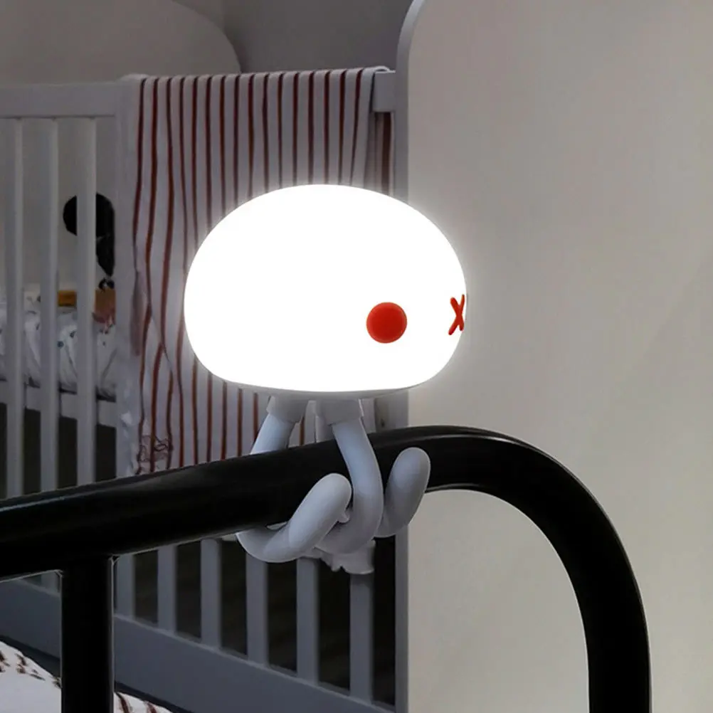 

Intelligent Jellyfish Shape Light Adorable Bedroom Lamp for Household Use Rechargeable Decorative Lamp with Adjustable