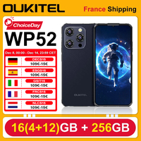 OUKITEL WP52 5G Ultra-Thin Rugged Phone 16GB(4+12) 256GB Android 14  6500mAh 18W  48MP Camera 6.6'' HD+ Display NFC Smartphone