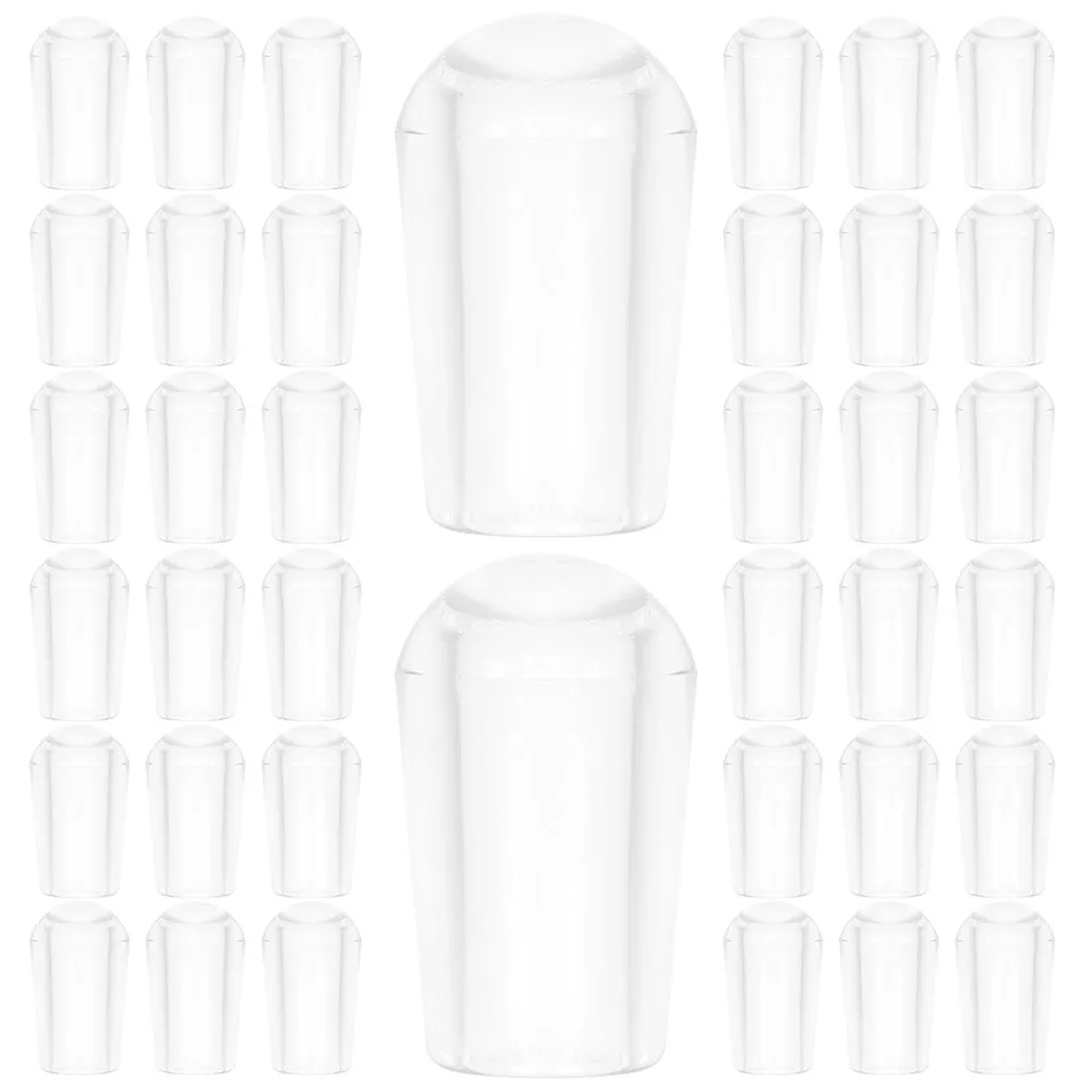 

200pcs Protective Covers Hanger Ends Tip Wire Thread Protector Round Plastic Clothes Hanger Hook Ends White 5mm