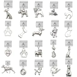 Pet series  Fashion Beautiful  Cute little dog, kitten  Charm Italian Links Fit 9mm Bracelet DIY Making Jewelry