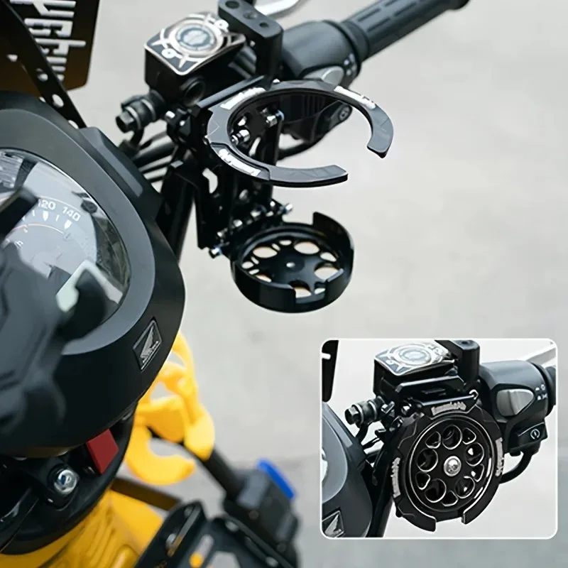 Motorrad-Getränkehalter, faltbar, leicht, verstellbar, Wasserflaschenhalterung für Elektrofahrräder, Sport- und Fahrradzubehör – Detail 1