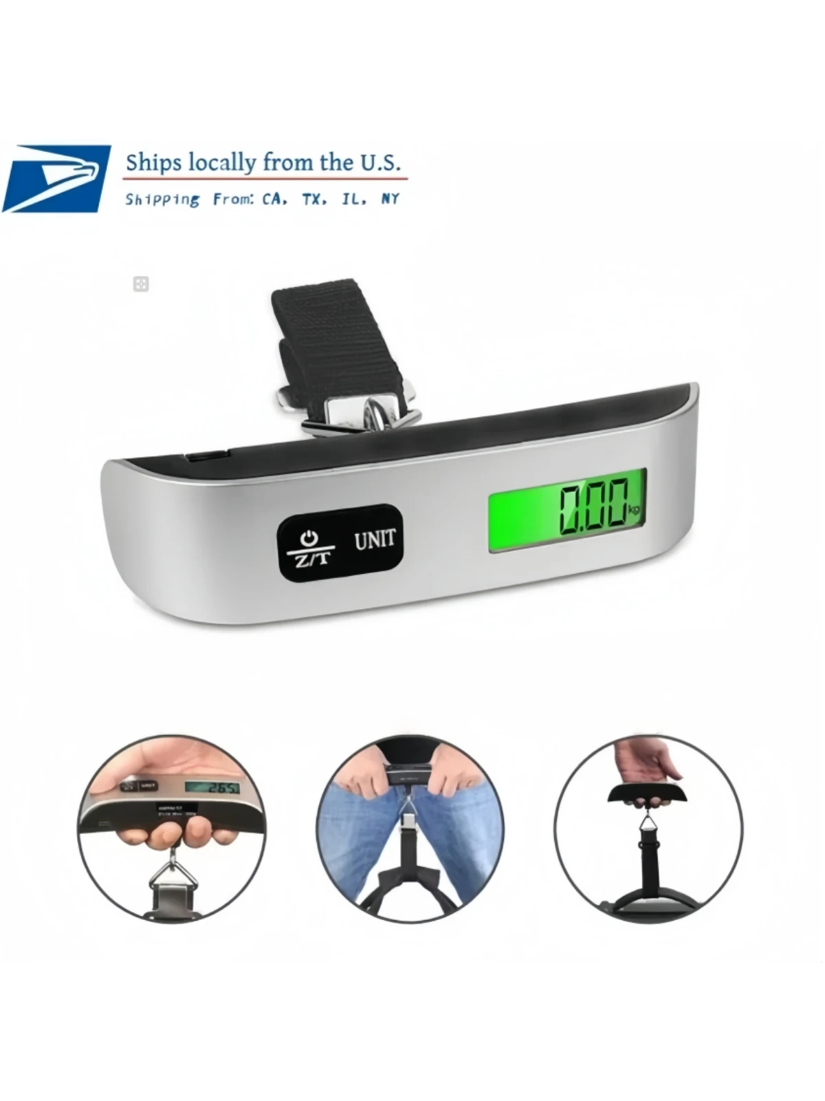 

Travel Digital Luggage Scale - Portable Baggage Scale - Suitcase Weight Scale - Ideal for Travel Scale Luggage Weight - 110LB