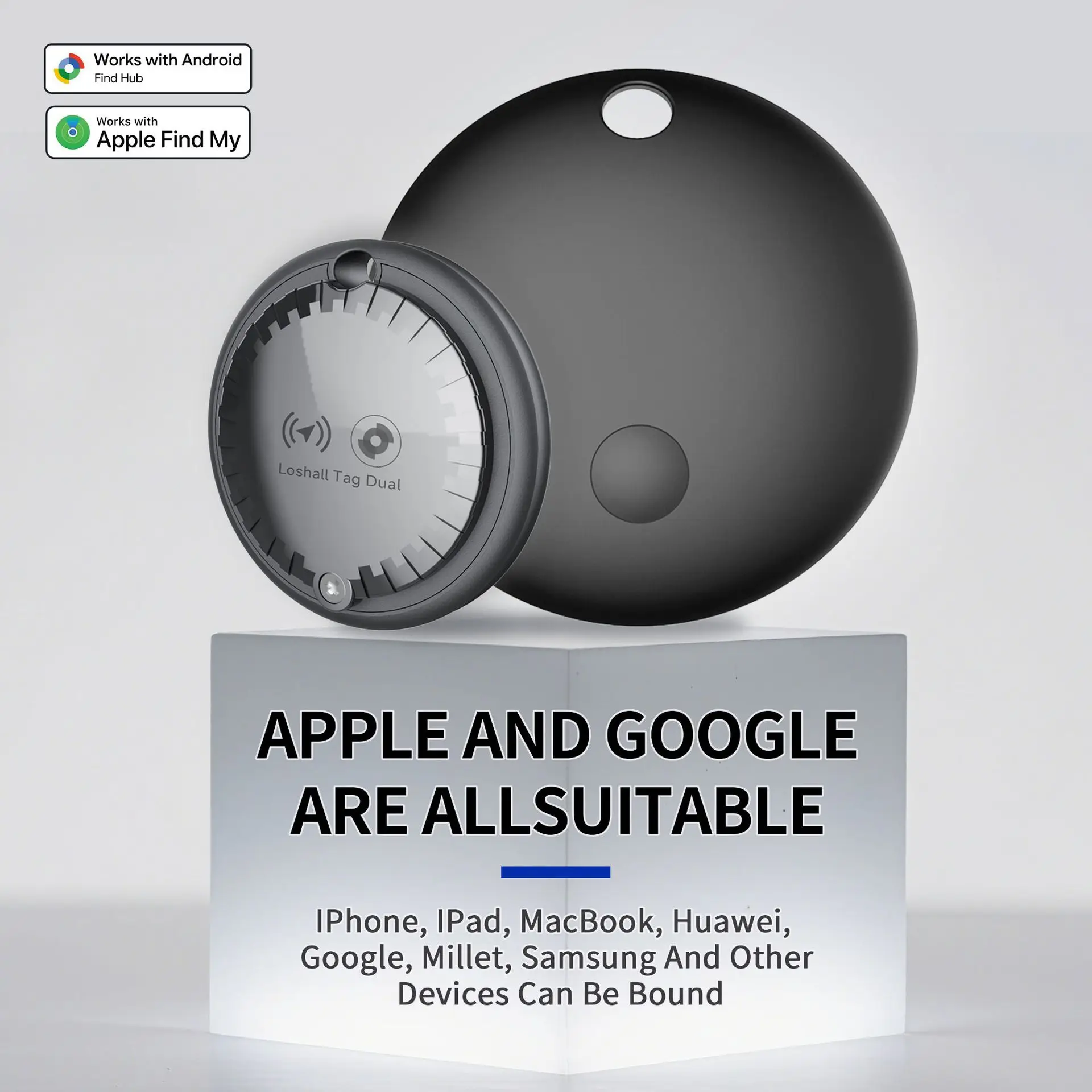 

CD Универсальный круглый глобальный трекер позиционирования для iOS и Android, предметы ключ от домашних животных, багаж, автомобильное отслеживание с защитой от потери