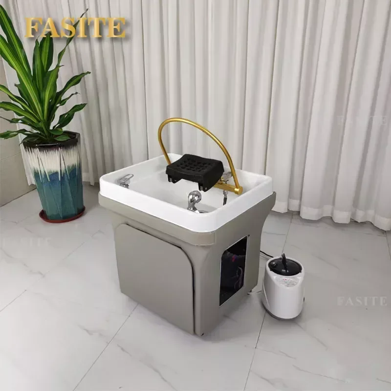 Mobile Shampoo Basin Beauty Salon Ear Cleaning Hair Care Center Health Water Circulation Head Treatment Fumigation Spa Machine