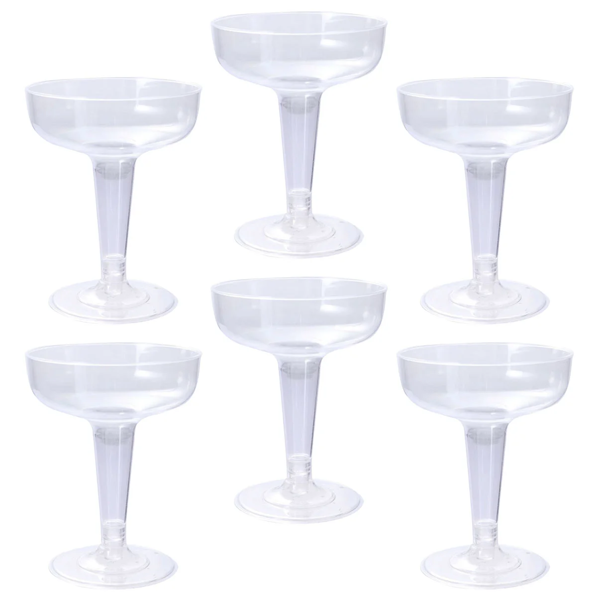 20pcs/10PCS/30Pcs Drinking Goblets Glass Mimosa Glasses Plastic Party Cups Cocktail Flutes Margarita Stem Martini