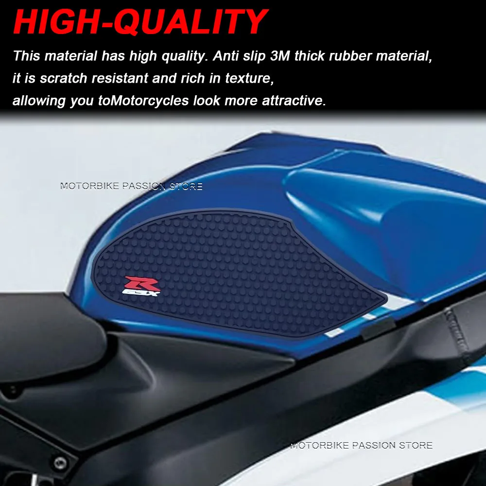 Motorcycle Side Fuel Tank Pad Fit For GSXR600 GSXR750 GSXR 600 700 2006-2007 Non-slip Tank Pads Protector Stickers Gas Knee Grip