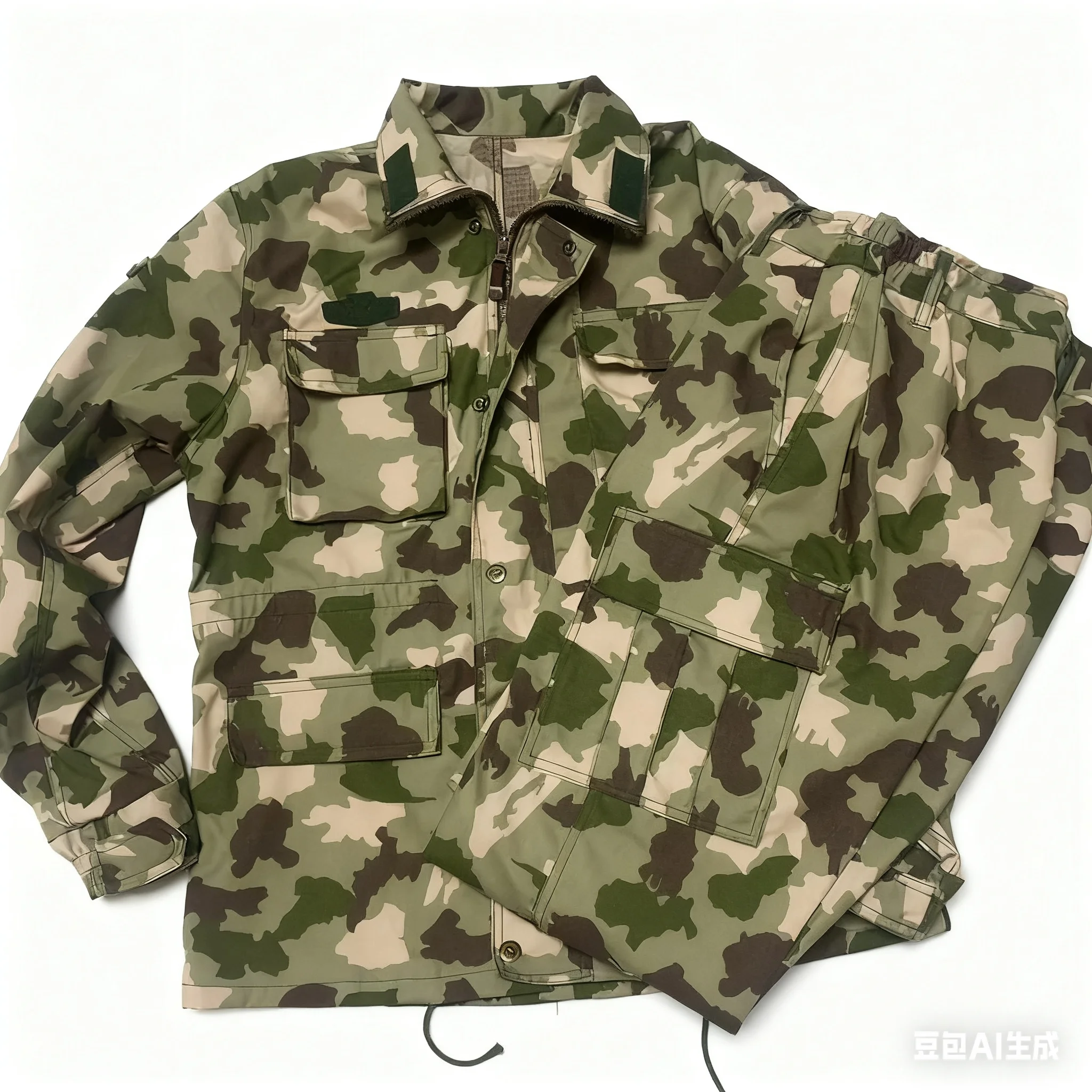 ชุดลายพรางโพลิโกน ปี 2026 ชุดสปริงสไตล์วินเทจ ลายทะเลทรายแอฟริกัน