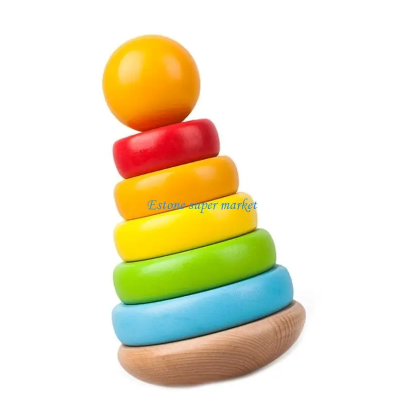 Jouets bain pour tout-petits 1 à 3 ans, cercles empilés, cadeaux d'anniversaire pour bébé, jouet créatif à filer coloré à