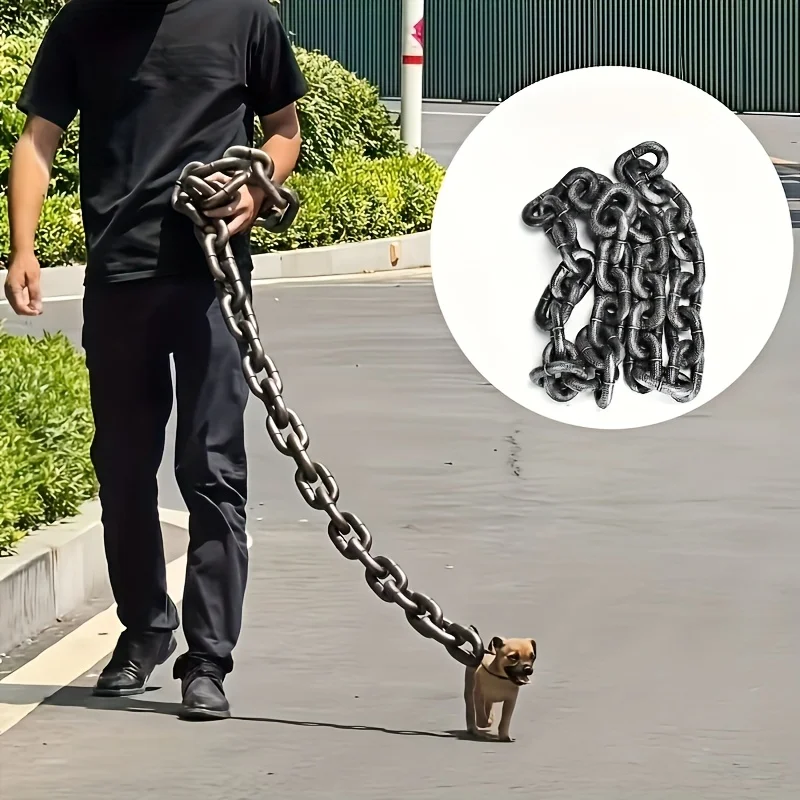 lightweight-plastic-pet-leash-heavy-duty-dog-chain-super-thick-pet-leash-durable-outdoor-dog-lead-whimsical-chain