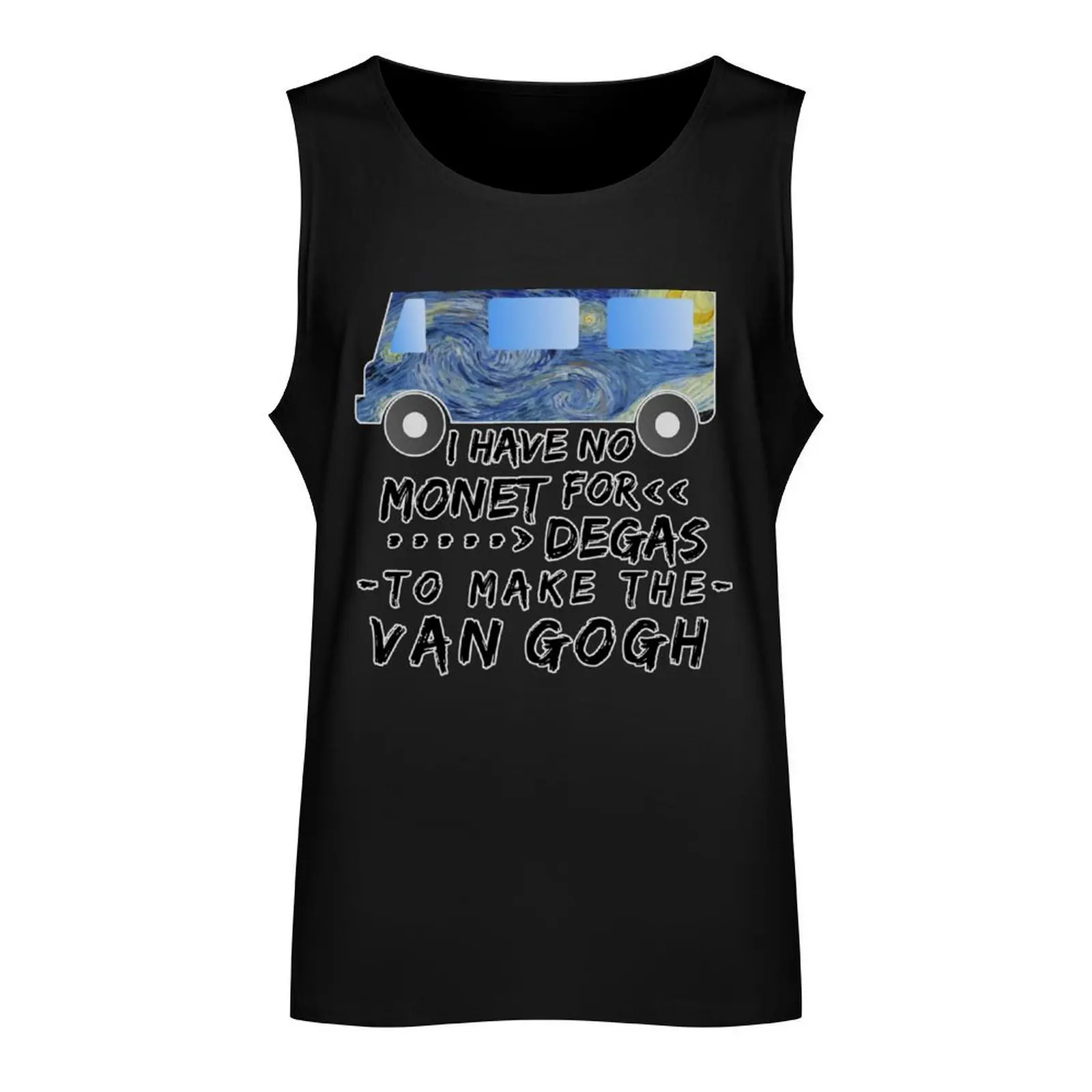 Funny Artist Pun Monet Degas Van Gogh Tank Top Top summer Man clothes for gym T-shirt for fitness