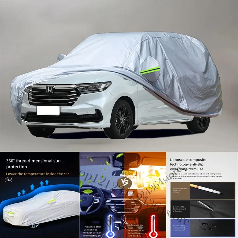 For Honda-Odyssey-Auto Anti snow Anti dust Anti-uv Anti peeling paint And Anti Rainwater 210t Car cover protection