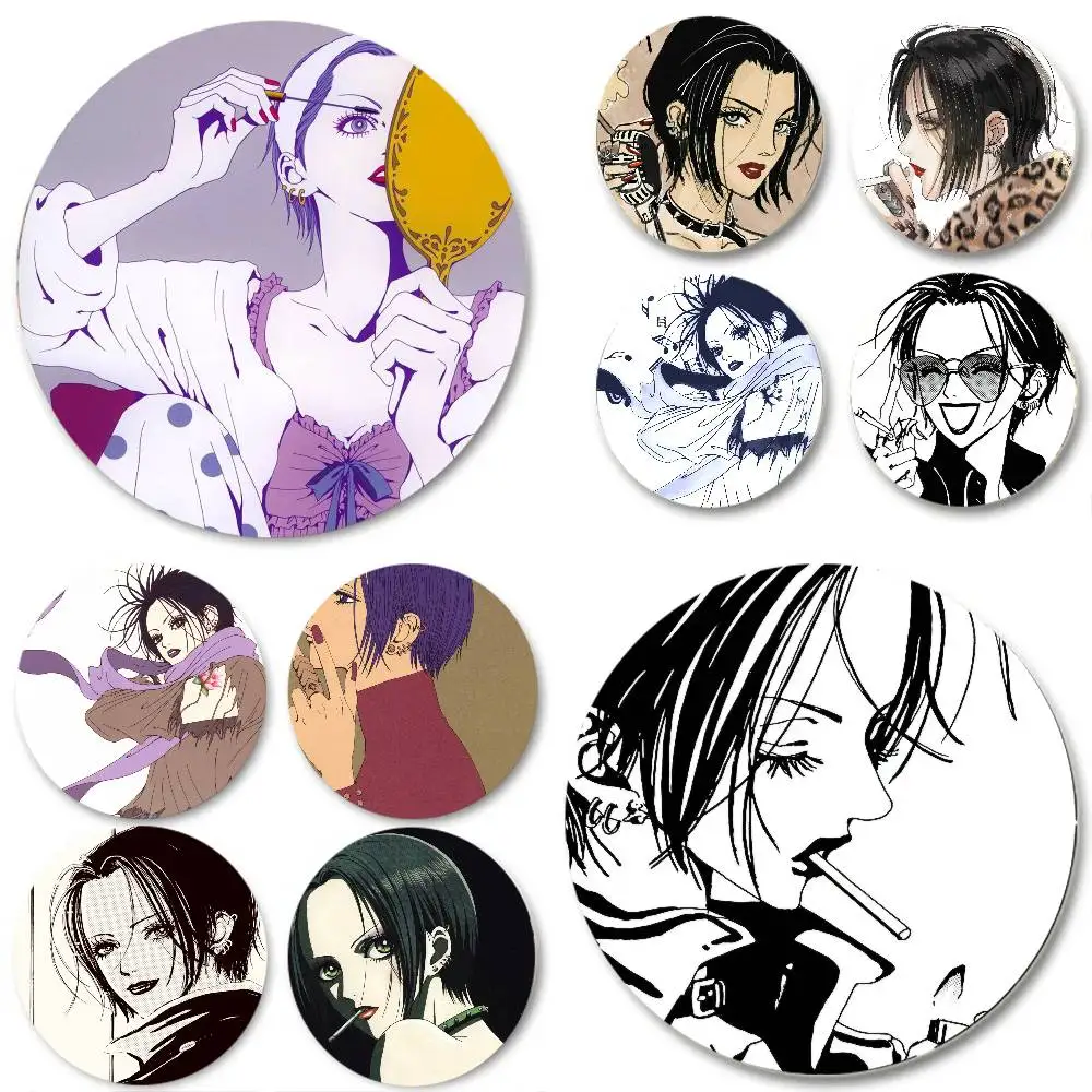 Anime Nana Osaki Line Pins Brooch Cartoon Badge For Friend Backpack Clothes Collect Accessories Jewelry Gift