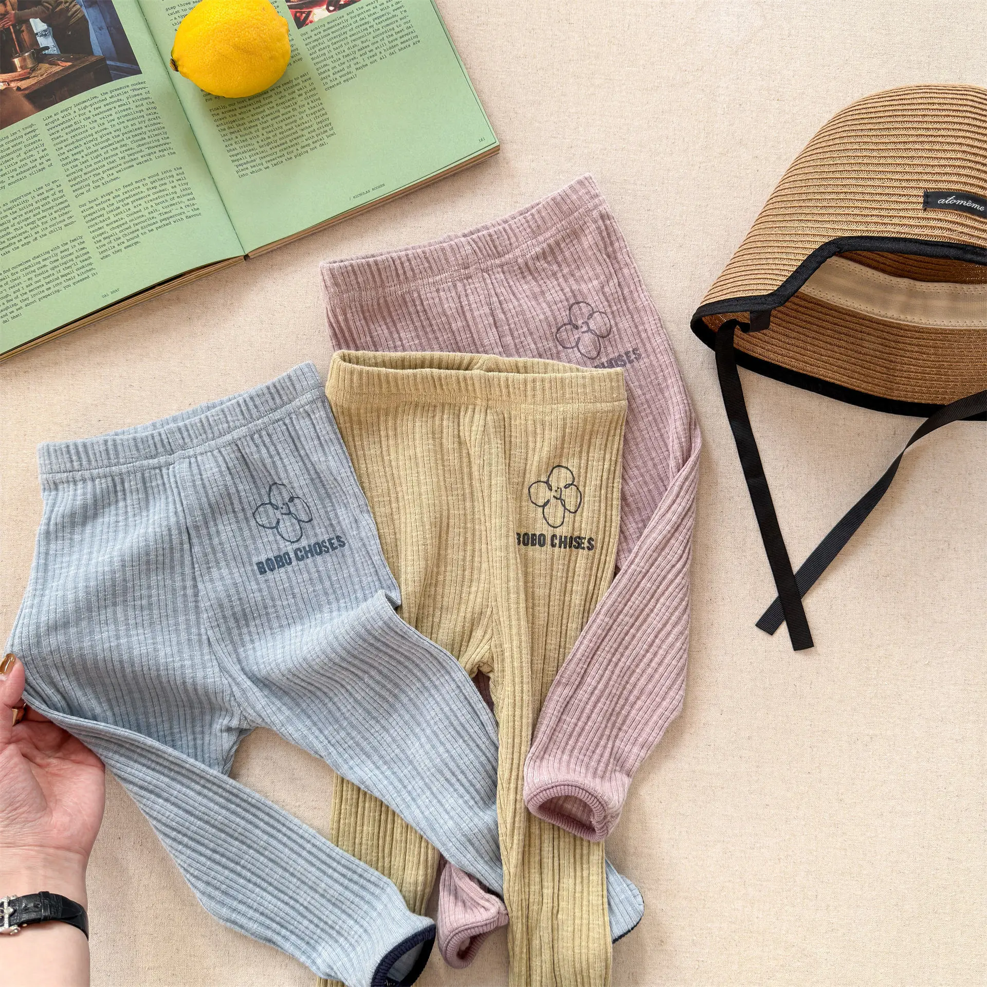 2026 Spring New Children Leggings Girls Elastic Pants Toddler Casual Pants Cotton Baby Print Trousers Kids Leggings