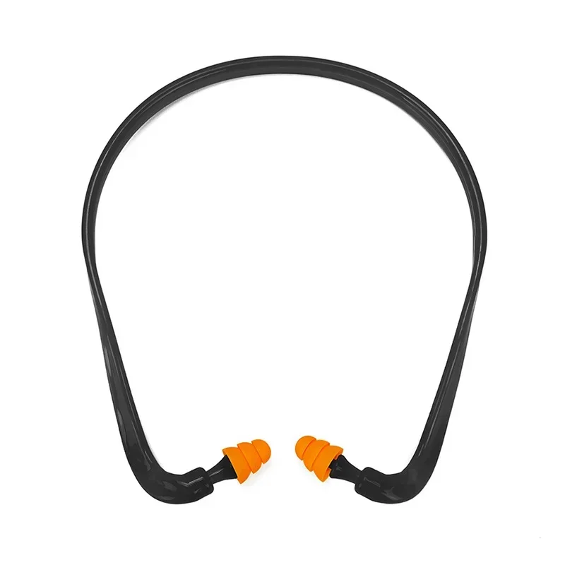 Reusable Hearing Protection Noise Reduction Earplugs Earmuff Silicone Corded Ear Plugs Ears Protector