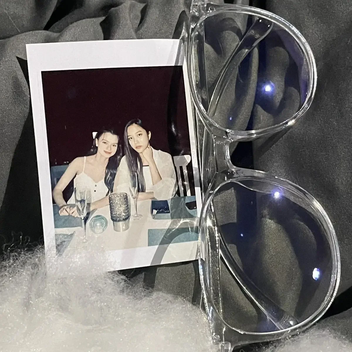 Thai Drama GAP Series Freen Same Transparent Glasses Anti-blue Light  Freenbecky