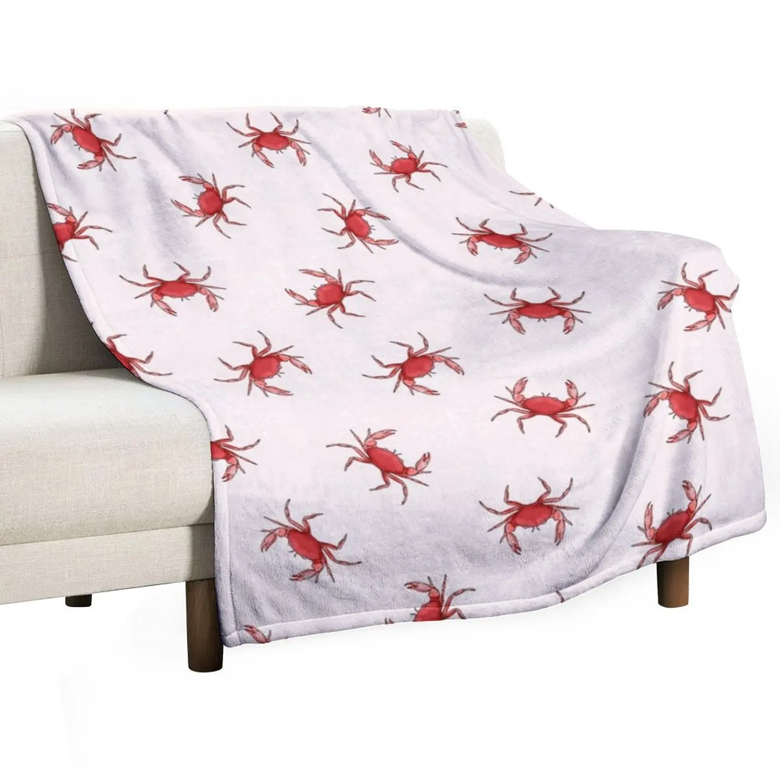 

Crab crawfish Crustaceansea pattern Throw Blanket Softest Soft funny gift Blankets