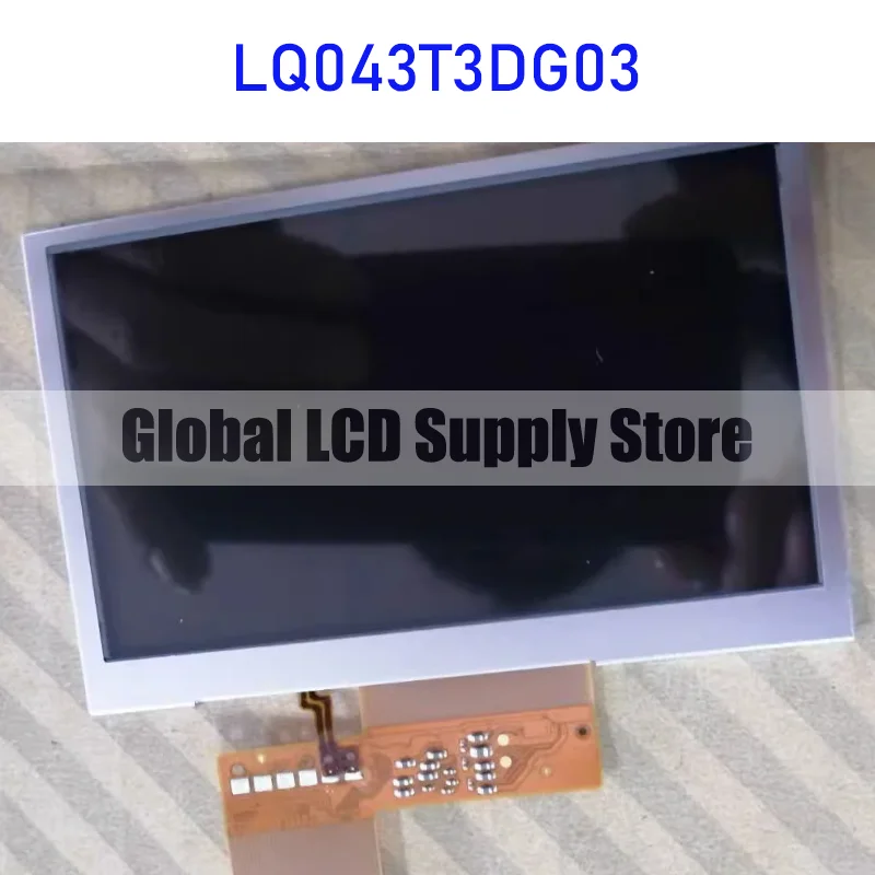 Painel de exibição LCD para Sharp, 40 pinos conector, novo, original, LQ043T3DW03, 4,3"