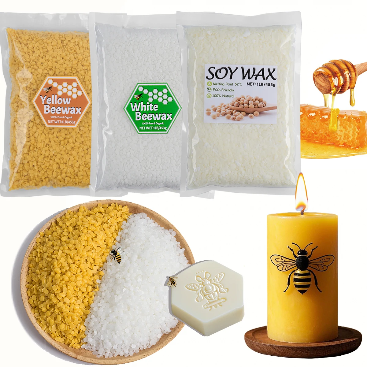 #64 Latest Raw Candle Wax Offers