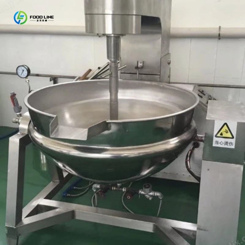 Commercial Jacketed Kettle Planetary Stirring Industrial Steam Cooking Pot for Jam & Soup FL Customized