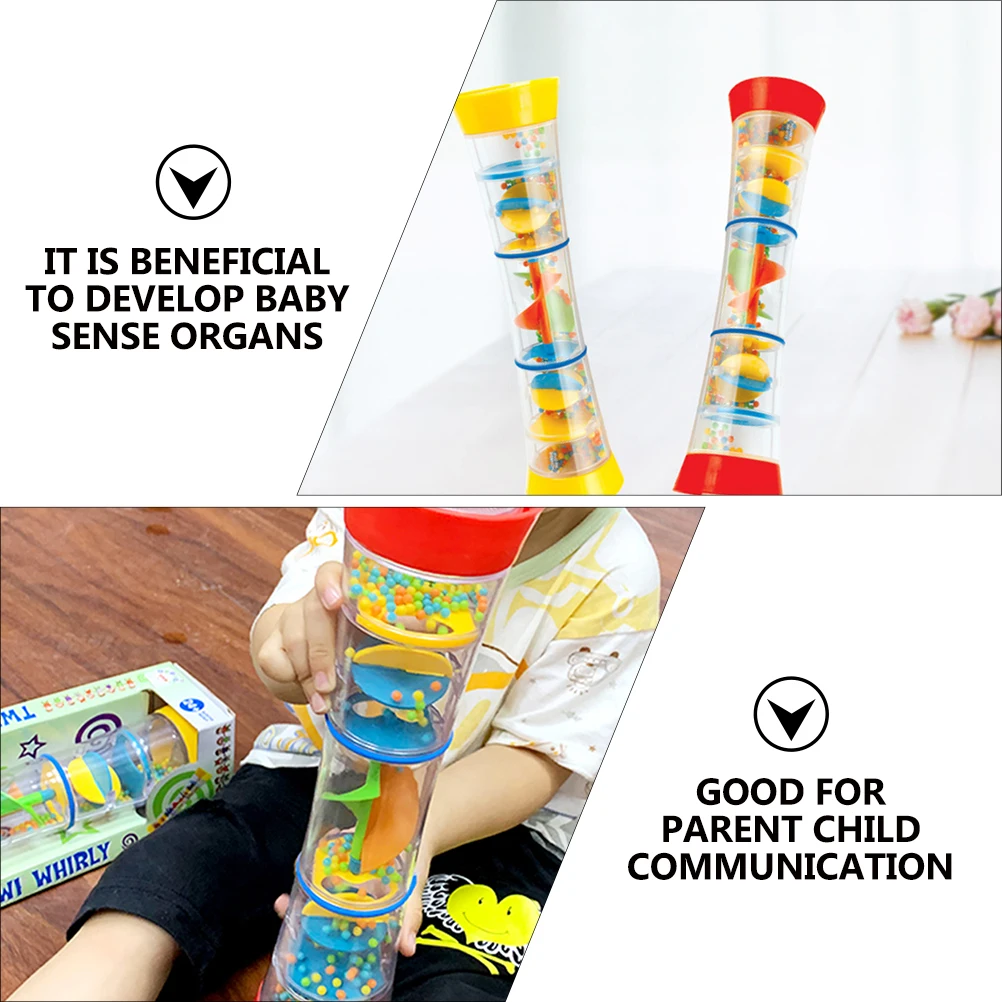 

Rainphone Kaleidoscope Red Plastic Baby Educational Toys Grab Plaything Musical Instrument Cognitive Development Infant Sound