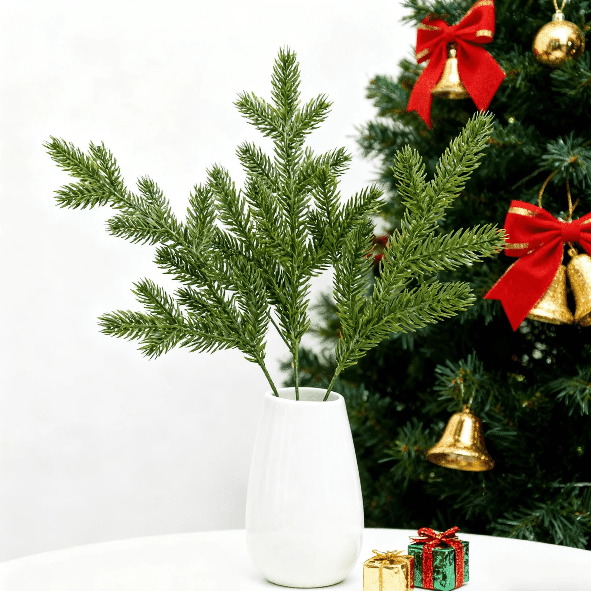 5/10 stücke Künstliche pflanzen dekorative blumen kränze weihnachtsbaum haushalts produkte vasen dekorationen diy navidad Girlande Box