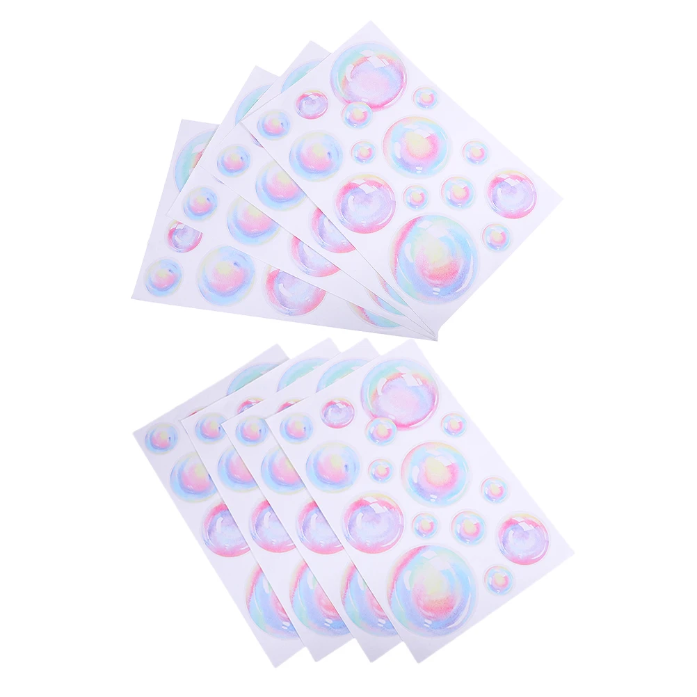 

8Pcs Bubble Wall Stickers Ocean Theme Colorful Round Dots Peel Stick Nursery Kids Room Party Decoration