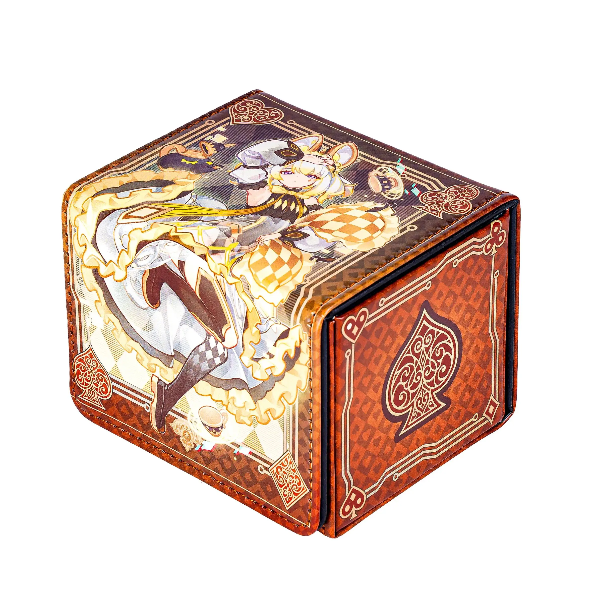 

Yugioh M∀LICE P Dormouse Deck Box Yu-Gi-Oh! TCG OCG PTCG Trading Cards Pu Leather Storage Box