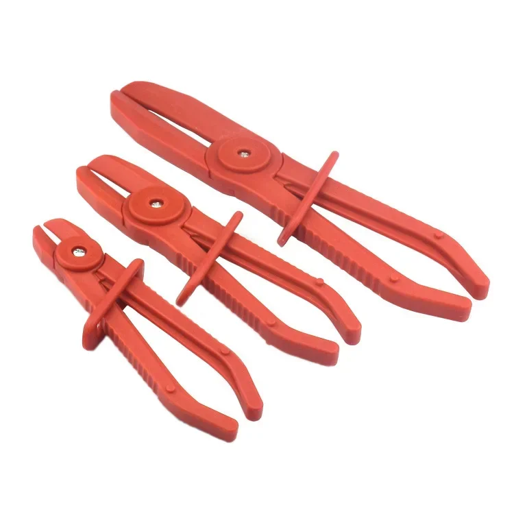 3Pcs/Set Plastic Hose Tube Clamp Pliers Tool Brake Fuel Water Line Clamp Pliers for Car Repair Hose Clamp Removal Hand Tools