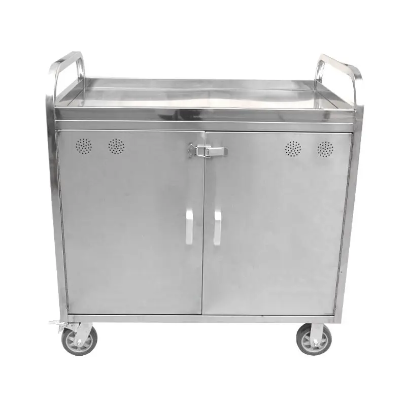 LH stainless steel food delivery truck, three-layer closed breakfast takeaway snack truck with door