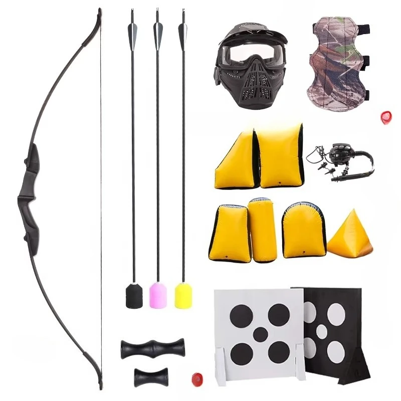 

20 people CS archery tag set inflatable paintball cover outdoor field bow and arrow target combat game equipment