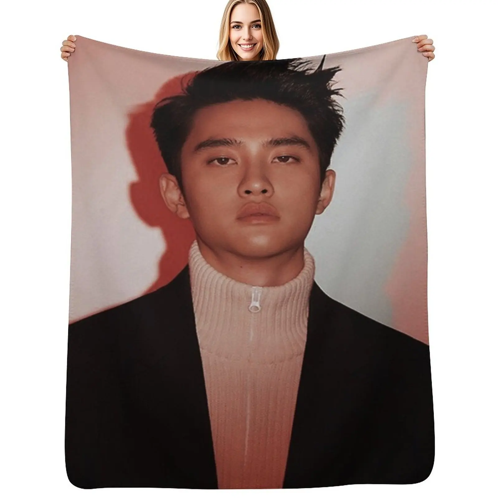 do kyungsoo (love shot) Manta ligera y acogedora para cama y sofá