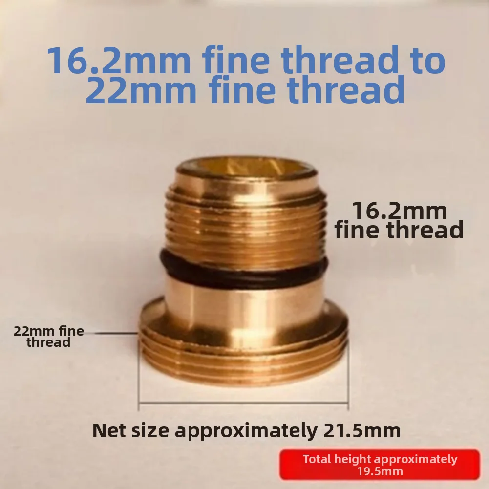 4PCS Copper Faucet Aerator Adapter for Kitchen Built-in Installation G1/2 to 22 and G3/4 to 22 Thread Conversion