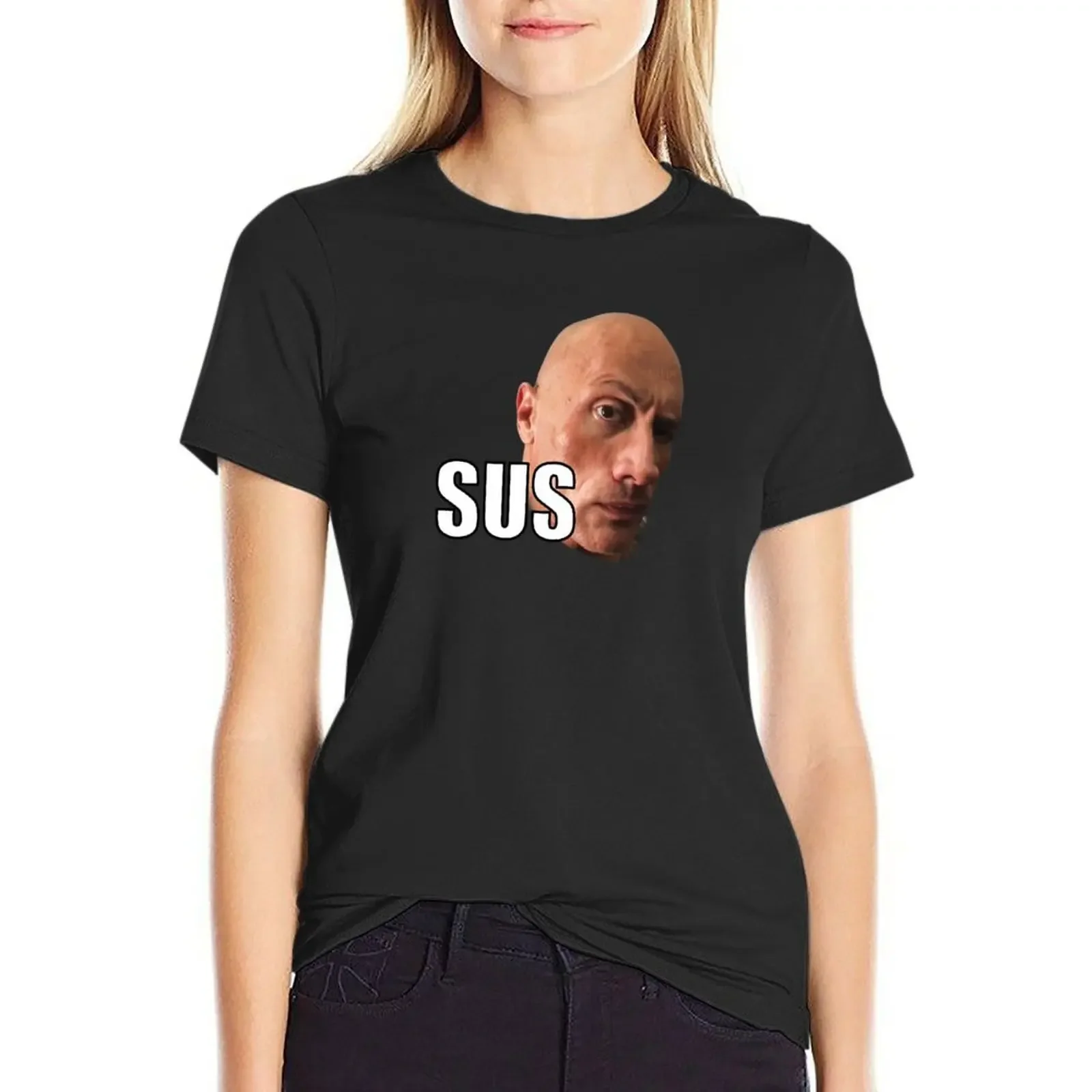 

The Rock Meme T-Shirt graphics vintage clothes hippie clothes new edition t shirts for Women