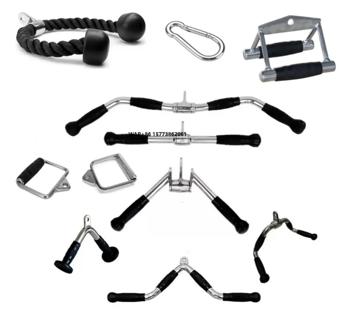 

Многофункциональное фитнес-оборудование: трос для трицепса с V-образной рукояткой, турник для подтягиваний, аксессуары для силовой рамы и приседаний, коммерческое использование