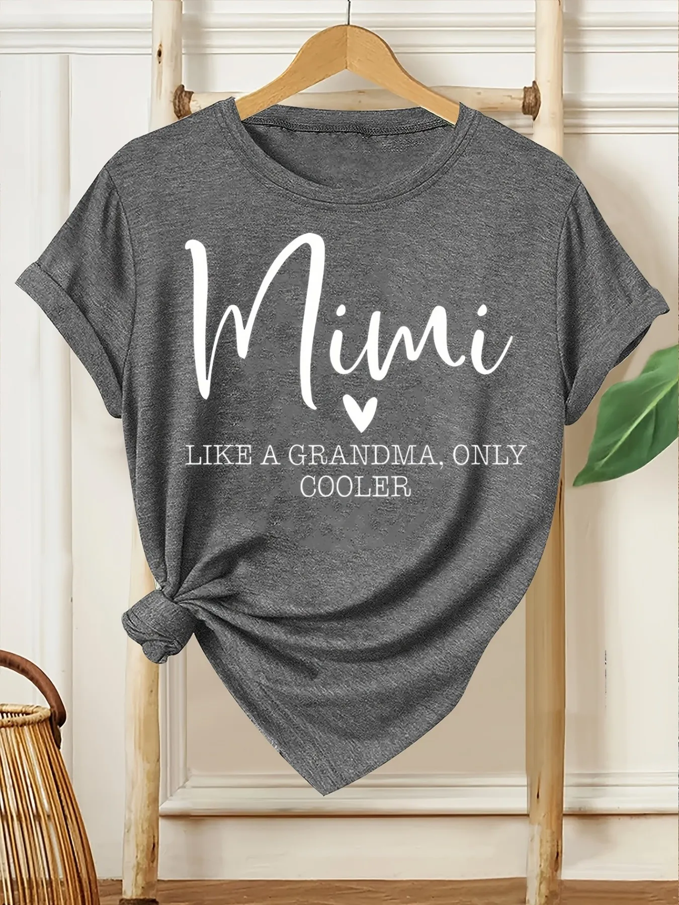 

Plus size women's short sleeve T-shirt Mimi Like A Grandma Only Cooler breathable fabric summer outfit women's clothing