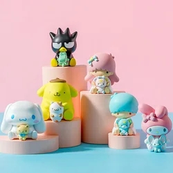 Anime Sanrio Characters Kuromi PomPomPurin Little Twin Star BAD BADTZ-MARU Cinnamoroll Melody Action Figure Toys Dolls Gifts
