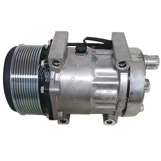 

Sanden 6020 6132 8217 87300121 87709773 SD7H15 10PK-119mm auto ac compressor for Case IH Tractor Puma Steyr New Holland T7000