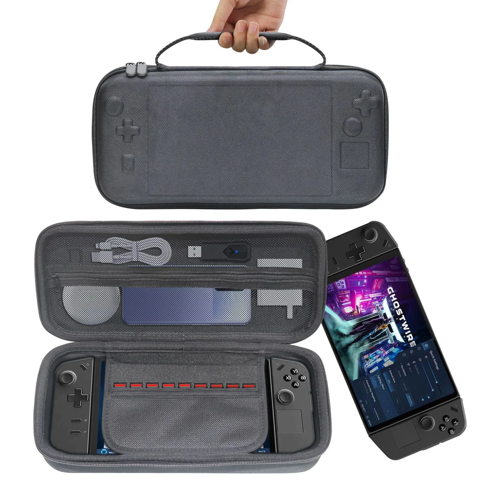 Carrying Case For Lenovo Legion Go Eva Portable Protective Storage Bag Handbag Travel Bag For Legion Go Game Console Accessories