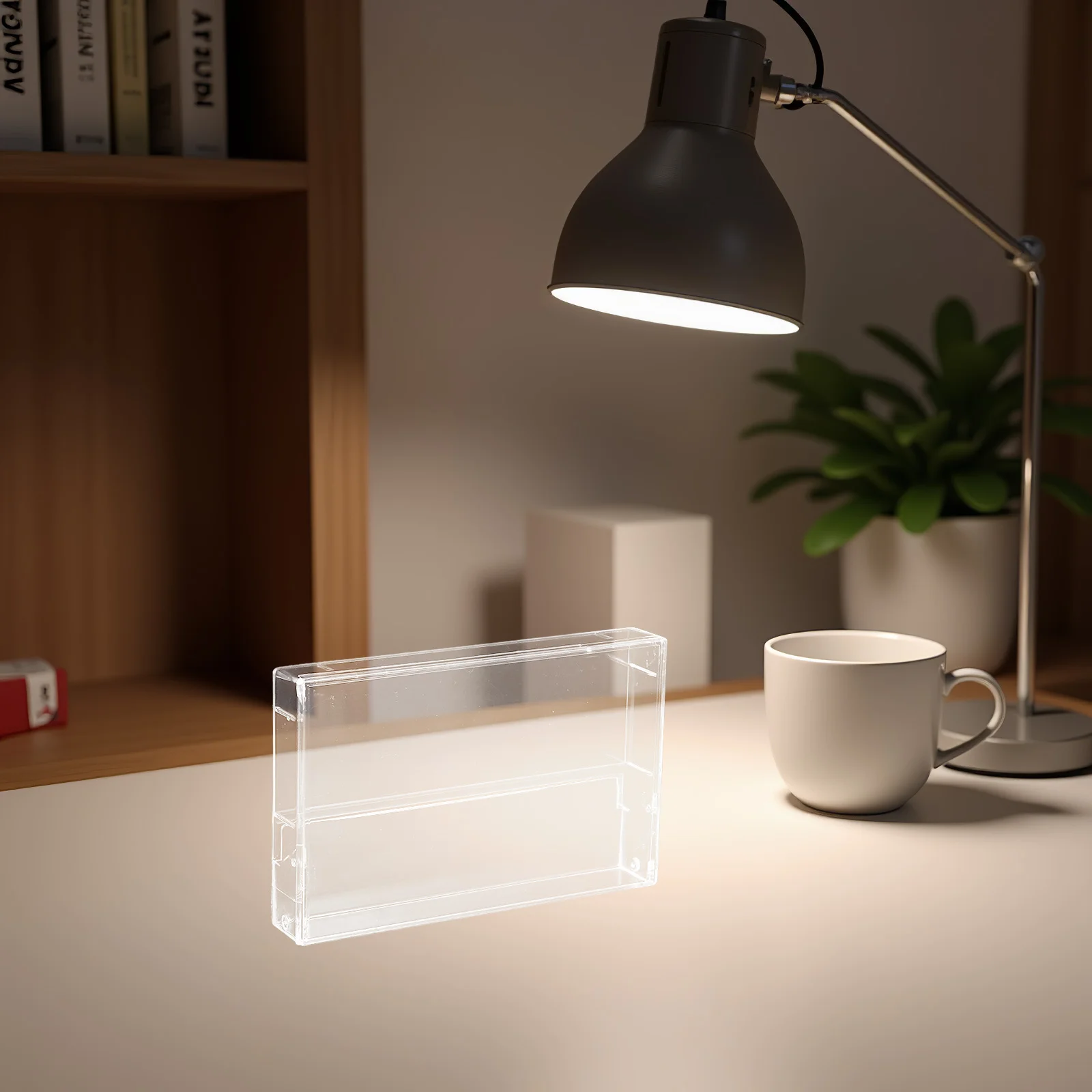 

3Pcs Clear Plastic Cassette Cases Retro Cassette Storage Organizer Box Desktop Music Tape Holder Tape Recorder Holder