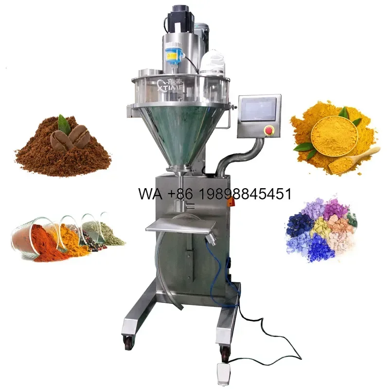 Wmwmnu 10-5000g Automatic Flour Washing Powder Auger Filler Dispenser Dry Powder Dosing Filling for Pouch Bottle