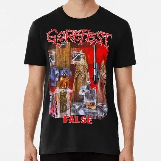Gorefest False от S до 5XL, футболка «Сделано в США», мужская одежда, новые подарки, эстетичная одежда, мужская одежда, новые топы