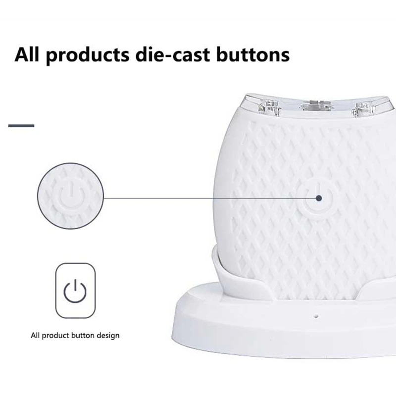 Xiaomi U على شكل فرشاة الأسنان الكهربائية بالموجات فوق الصوتية قابلة للشحن فرشاة الأسنان الكهربائية المسح الضوئي تدوير مجموعة تجميل الأسنان الذكية جديد